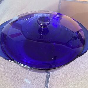 Anchor Hocking Cobalt Blue Dish w/ Lid